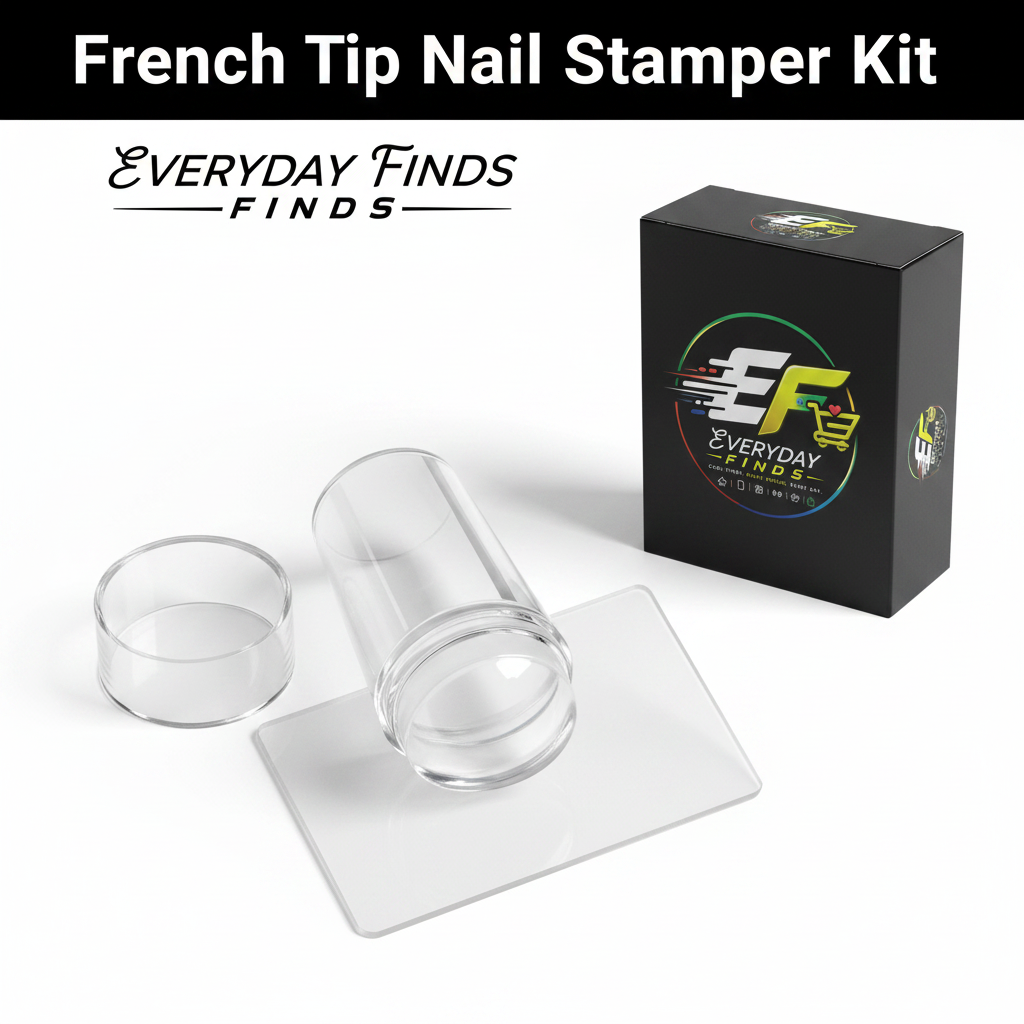 Everyday Finds Nail Care Bundle – Precision Clipper & French Tip Stamper Kit