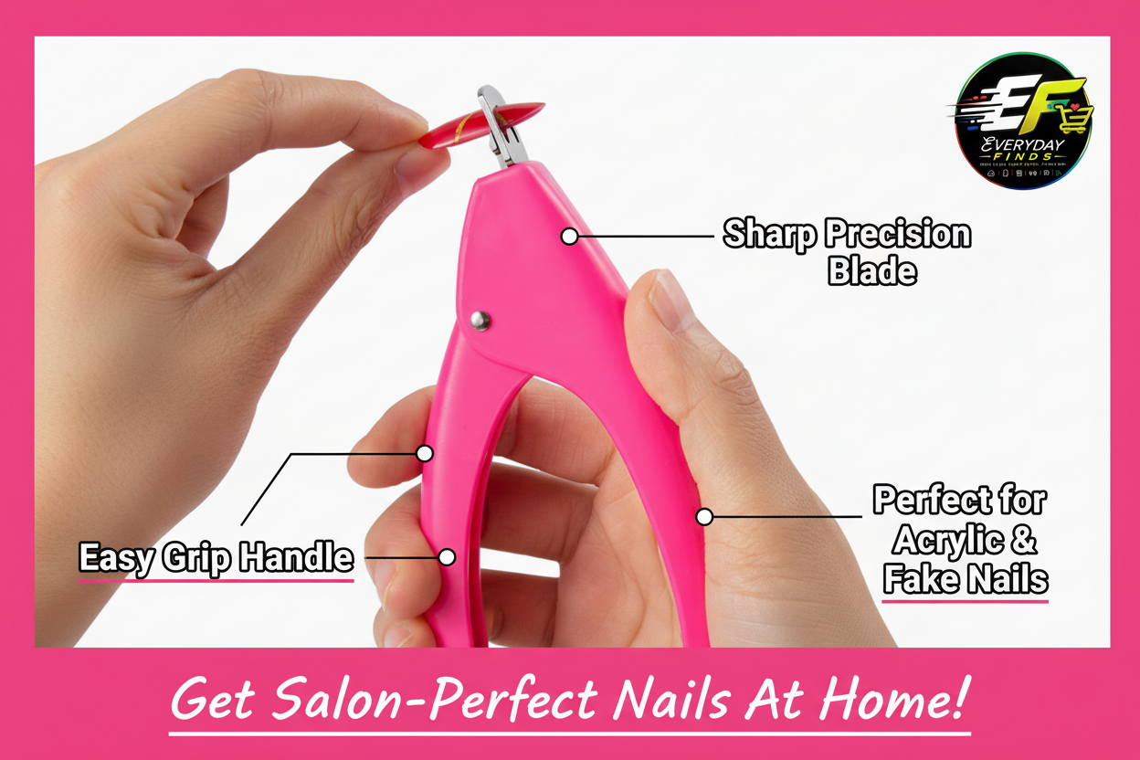 Everyday Finds Nail Care Bundle – Precision Clipper & French Tip Stamper Kit